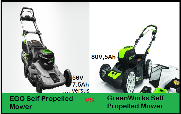 EGO 56 Volt self propelled mower VS GreenWorks Self Propelled Mower